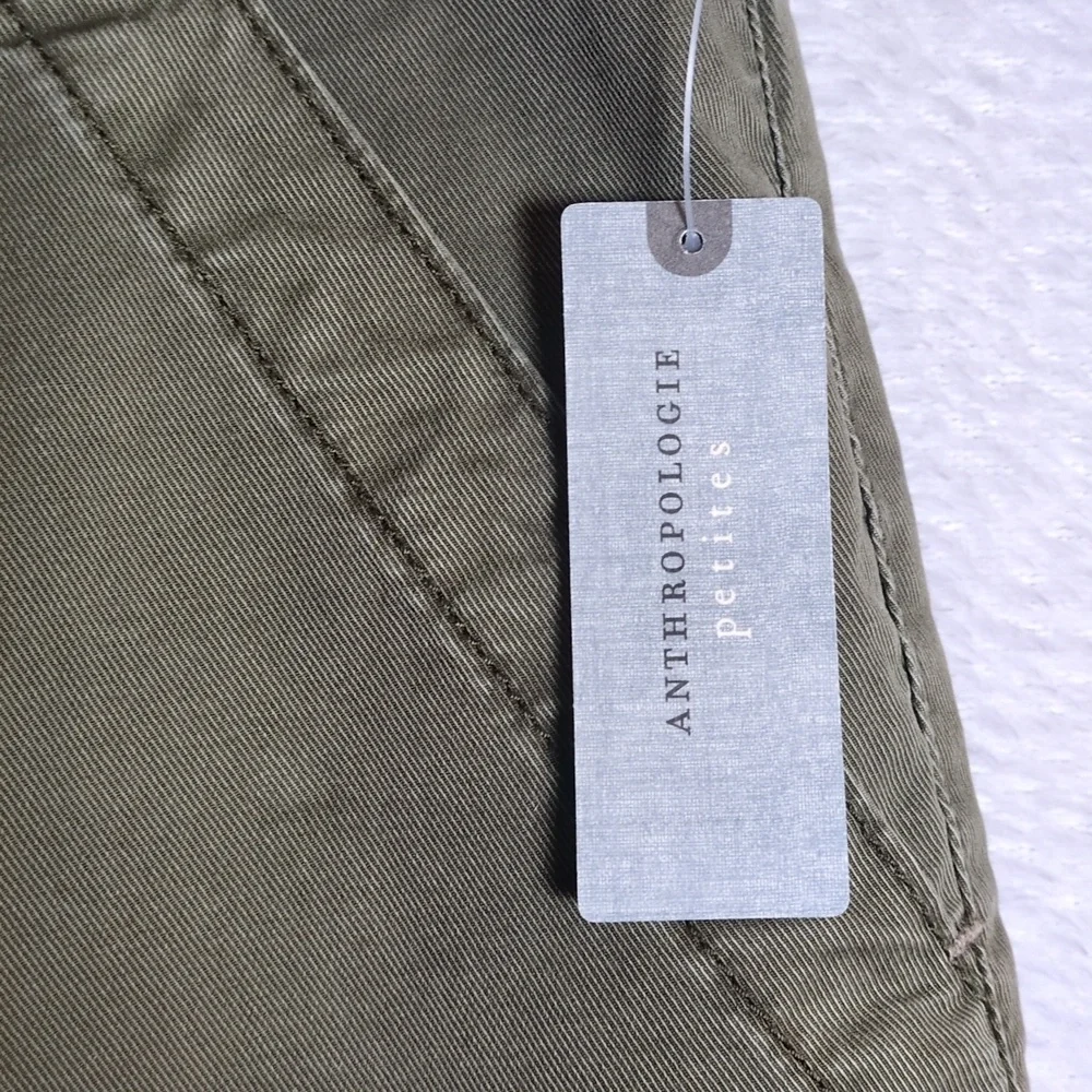 PILCRO Anthropologie Womens Olive Green Waist 29 Petite - Picture 4 of 10
